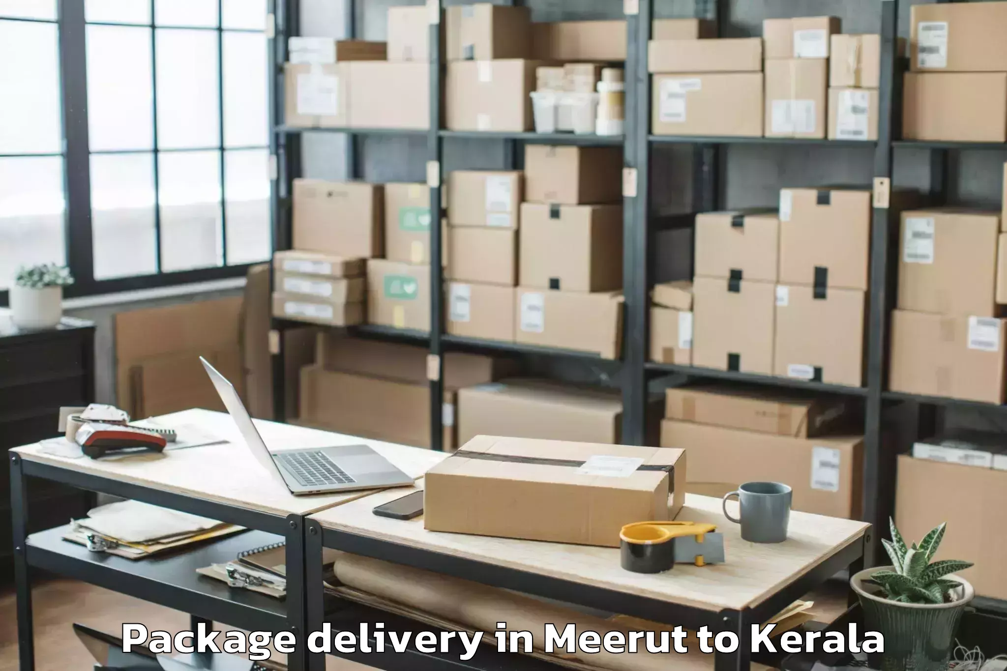 Trusted Meerut to Ambalappuzha Package Delivery